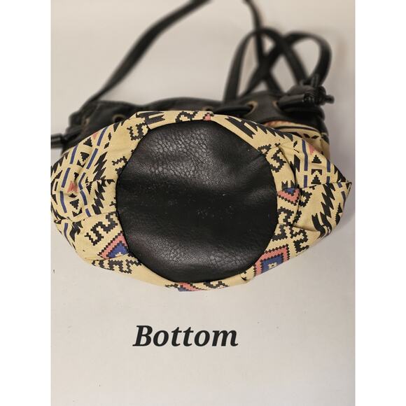 Lily Queen Southwestern Boho Draw String Bag Across Body Shoulder - Picture 3 of 10